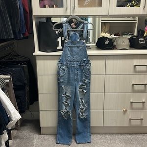 AE Ripped '90s Boyfriend Denim Overall - Size Small